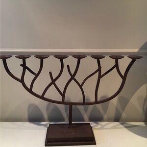 Brown Metal Menorah